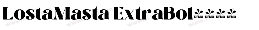 LostaMasta ExtraBol字体转换 LostaMasta ExtraBol字体转换